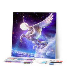 Afbeelding in Gallery-weergave laden, Diamond Painting - Eenhoorn en maan dieren, Diamond Painting Dieren, Diamond Painting Landschappen, landschappen, eenhoorns
