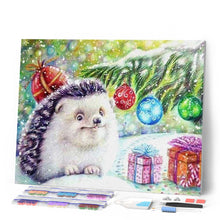 Afbeelding in Gallery-weergave laden, Diamond Painting - Egel en geschenken dieren, Diamond Painting Dieren, egels