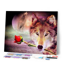 Afbeelding in Gallery-weergave laden, Diamond Painting - Romantische Wolf dieren, Diamond Painting Dieren, Diamond Painting Romantiek, konijnen, romantiek, wolven
