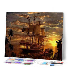 Afbeelding in Gallery-weergave laden, Diamond Painting - Piratenschip Diamond Painting Schepen, schepen
