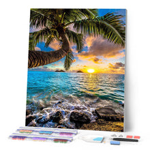 Afbeelding in Gallery-weergave laden, Diamond Painting - Het paradijs door de zee