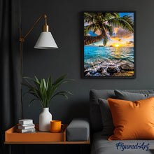 Afbeelding in Gallery-weergave laden, Diamond Painting - Het paradijs door de zee