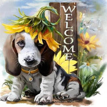 Afbeelding in Gallery-weergave laden, Diamond Painting - Welkom hond dieren, Diamond Painting Dieren