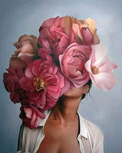 Afbeelding in Gallery-weergave laden, Diamond Painting - Bloem en Vrouw