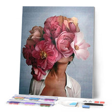 Afbeelding in Gallery-weergave laden, Diamond Painting - Bloem en Vrouw