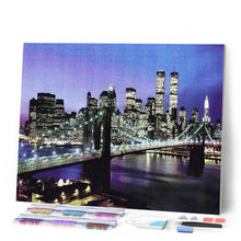 Afbeelding in Gallery-weergave laden, Diamond Painting - New York Bridge steden, Diamond Painting Steden