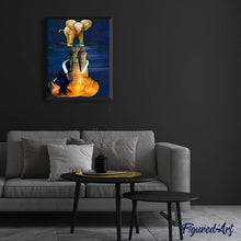 Afbeelding in Gallery-weergave laden, Diamond Painting - Olifant en zijn weerspiegeling dieren, Diamond Painting Dieren, olifanten