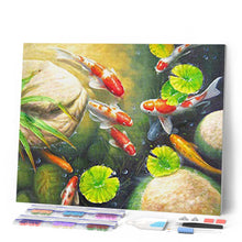 Afbeelding in Gallery-weergave laden, Diamond Painting - Koikarpers in een vijver