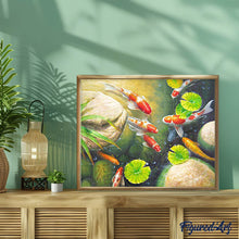Afbeelding in Gallery-weergave laden, Diamond Painting - Koikarpers in een vijver