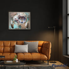 Afbeelding in Gallery-weergave laden, Diamond Painting - Wolven en veren dieren, Diamond Painting Dieren, konijnen, wolven