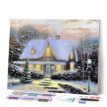 Afbeelding in Gallery-weergave laden, Diamond Painting - Winterchalet in de sneeuw Diamond Painting Landschappen, landschappen, winter