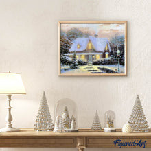 Afbeelding in Gallery-weergave laden, Diamond Painting - Winterchalet in de sneeuw Diamond Painting Landschappen, landschappen, winter