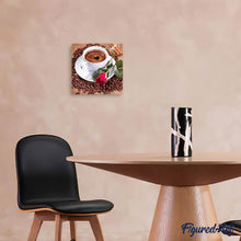 Afbeelding in Gallery-weergave laden, Diamond Painting - Koffie en Roos Diamond Painting Keuken, keuken