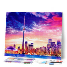 Afbeelding in Gallery-weergave laden, Diamond Painting - Panorama van een grote stad