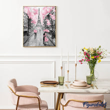 Afbeelding in Gallery-weergave laden, Diamond Painting - Eiffeltoren en Vie en Rose
