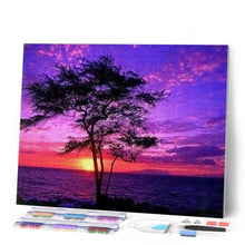 Afbeelding in Gallery-weergave laden, Diamond Painting - Zonsondergang en oceaan Diamond Painting Landschappen, landschappen