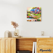 Afbeelding in Gallery-weergave laden, Diamond Painting - Kleurrijk landhuis Diamond Painting Landschappen, landschappen