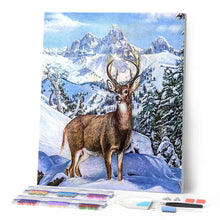 Afbeelding in Gallery-weergave laden, Diamond Painting - Groot hert in de bergen