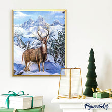 Afbeelding in Gallery-weergave laden, Diamond Painting - Groot hert in de bergen