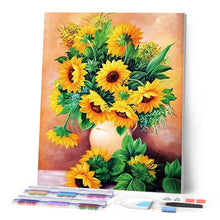 Afbeelding in Gallery-weergave laden, Diamond Painting - Zonnebloemen Vaas Diamond Painting Bloemen, bloemen