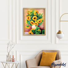 Afbeelding in Gallery-weergave laden, Diamond Painting - Zonnebloemen Vaas Diamond Painting Bloemen, bloemen
