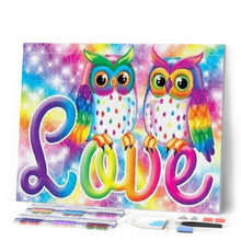 Afbeelding in Gallery-weergave laden, Diamond Painting - Verliefde uilen Diamond Painting Andere, ander, uilen