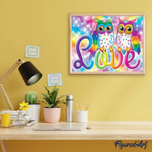 Afbeelding in Gallery-weergave laden, Diamond Painting - Verliefde uilen Diamond Painting Andere, ander, uilen