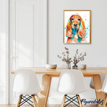 Afbeelding in Gallery-weergave laden, Diamond Painting - Hond met grote oren