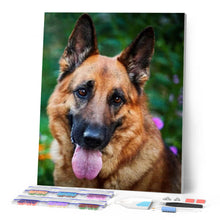 Afbeelding in Gallery-weergave laden, Diamond Painting - Duitse herder dieren, Diamond Painting Dieren