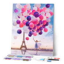 Afbeelding in Gallery-weergave laden, Diamond Painting - Parijs en ballonnen steden, Diamond Painting Steden, Diamond Painting Romantiek, romantiek