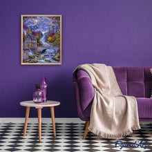 Afbeelding in Gallery-weergave laden, Diamond Painting - Rivier bij nacht Diamond Painting Landschappen, landschappen
