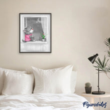 Afbeelding in Gallery-weergave laden, Diamond Painting - Kitten Maanlicht dieren, katten, Diamond Painting Dieren