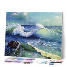 Afbeelding in Gallery-weergave laden, Diamond Painting - Oceaangolven Diamond Painting Landschappen, landschappen