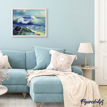Afbeelding in Gallery-weergave laden, Diamond Painting - Oceaangolven Diamond Painting Landschappen, landschappen