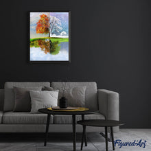 Afbeelding in Gallery-weergave laden, Diamond Painting - Boom meerdere seizoenen Diamond Painting Landschappen, landschappen, bomen