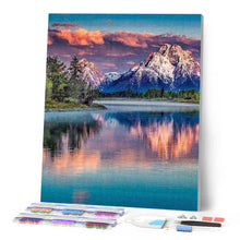 Afbeelding in Gallery-weergave laden, Diamond Painting - Berglandschap en meer Diamond Painting Landschappen, landschappen, bergen