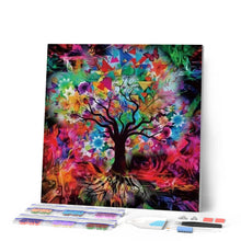 Afbeelding in Gallery-weergave laden, Diamond Painting - Abstracte boom Diamond Painting Landschappen, landschappen, bomen