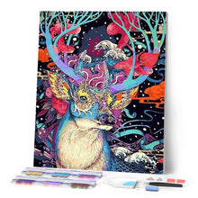 Afbeelding in Gallery-weergave laden, Diamond Painting - Rendier modern kleurrijk dieren, hert, Diamond Painting Dieren