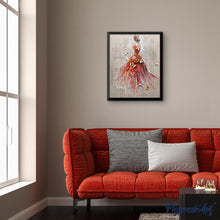 Afbeelding in Gallery-weergave laden, Diamond Painting - Danseres van Achter en Vlinders