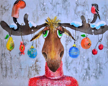 Afbeelding in Gallery-weergave laden, Diamond Painting - Elanden en kerstballen