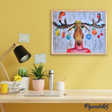 Afbeelding in Gallery-weergave laden, Diamond Painting - Elanden en kerstballen