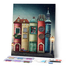Afbeelding in Gallery-weergave laden, Diamond Painting - Boeken en Stad