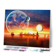 Afbeelding in Gallery-weergave laden, Diamond Painting - De aarde van veraf gezien