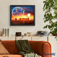 Afbeelding in Gallery-weergave laden, Diamond Painting - De aarde van veraf gezien