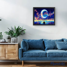 Afbeelding in Gallery-weergave laden, Diamond Painting - Maan en magische reflecties