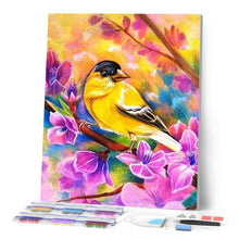 Afbeelding in Gallery-weergave laden, Diamond Painting - Vogel en bloemen dieren, vogels, Diamond Painting Dieren, Diamond Painting Bloemen, bloemen