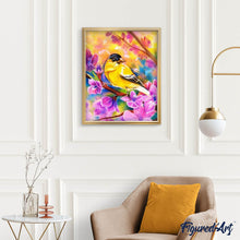 Afbeelding in Gallery-weergave laden, Diamond Painting - Vogel en bloemen dieren, vogels, Diamond Painting Dieren, Diamond Painting Bloemen, bloemen