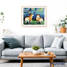 Afbeelding in Gallery-weergave laden, Diamond Painting - Hond en sterrenhemel