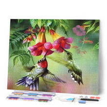Afbeelding in Gallery-weergave laden, Diamond Painting - Colibris en hun bloemen
