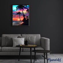 Afbeelding in Gallery-weergave laden, Diamond Painting - Zonsondergang op een paradijselijk eiland